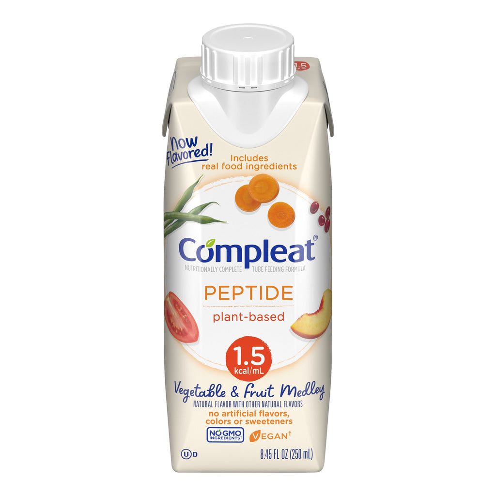 Compleat® Peptide 1.5 Plant Based Flavor 250mL Reclosable Carton by Nestles