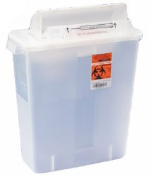 Sharps Container In Room Counterbalance Lid, Clear 3 Gallon by Cardinal Health