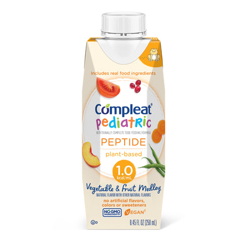 Compleat® Pediatric 1.0 Vegetable & Fruit Medley Flavored 250 mL Reclosable by Nestles