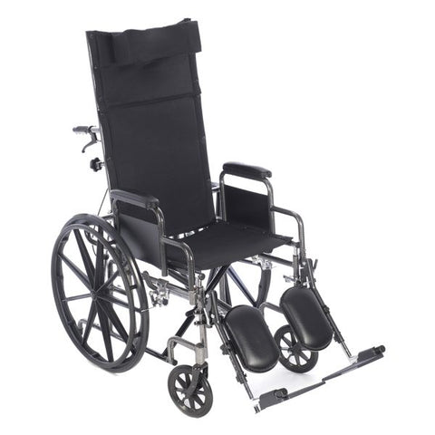 Wheelchair Reclining Deluxe 20" w/Desk Arm Elv. Legs 300Lb by Protactive Medical