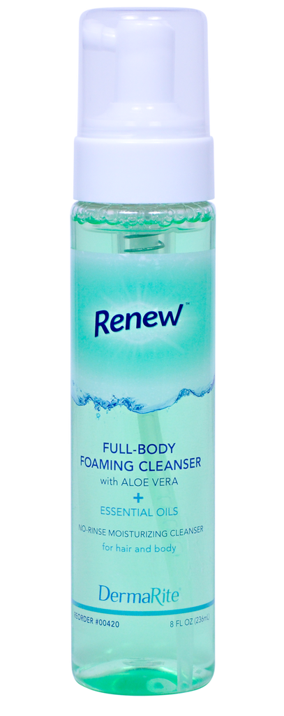 Bodywash Full-Body 3 in 1 Foaming Gentle No Rinse Cleanser Renew™ by Dermarite