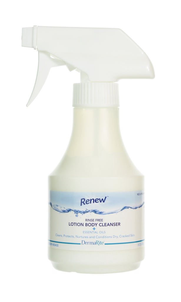 Bodywash Lotionized Rinse Free Spray Renew™ w/1% Dimethicone & Essential Oils by Dermarite