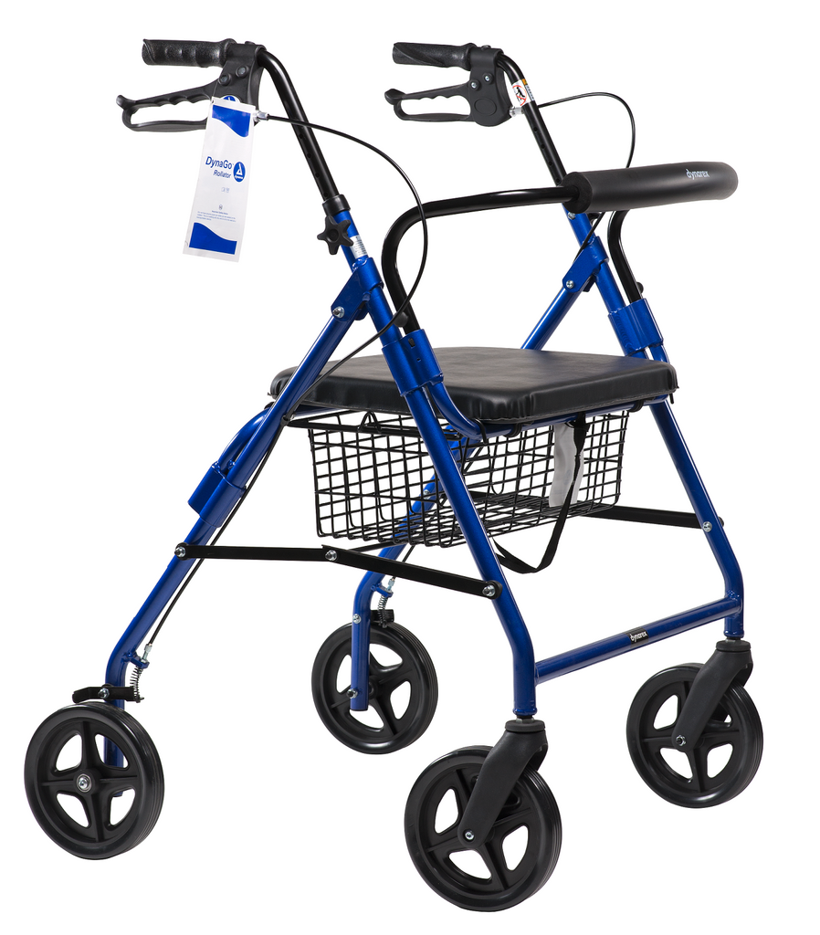 Rollator Bariatric Deluxe 500lb Adjustable w/4 6” Wheels Dynago™ Advantage by Dynarex