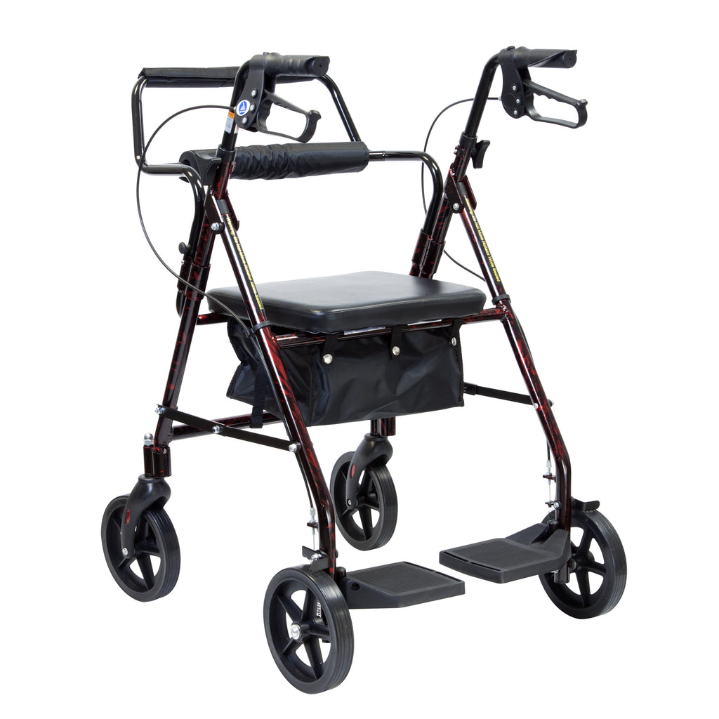 Rollator Transport Chair Hybrid DynaGo Duo by Dynarex