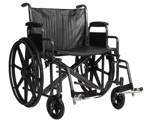 Wheelchair 24x18 Bariatric 500lb Detachable Desk Arm Elevation Leg Rest by Dynarex
