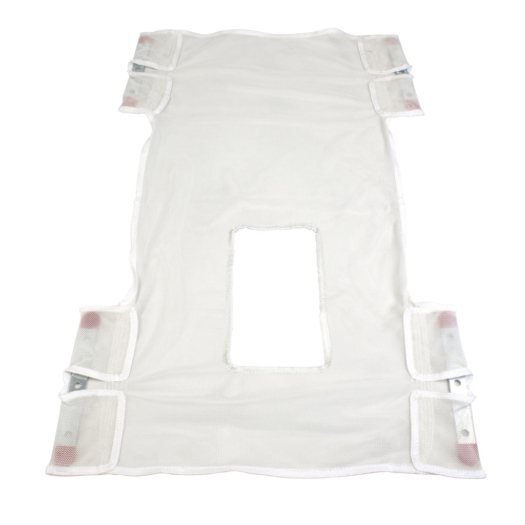 Sling Seat Back Mesh w/Commode Opening Capacity 330Lb Cream For Hydraulic Lifts by Dynarex