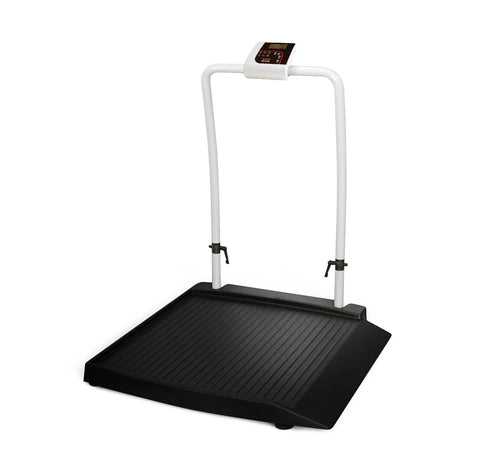 Scale Wheelchair Digital w/Ramp Single Side Latex Free 1000LB by Rice Lake