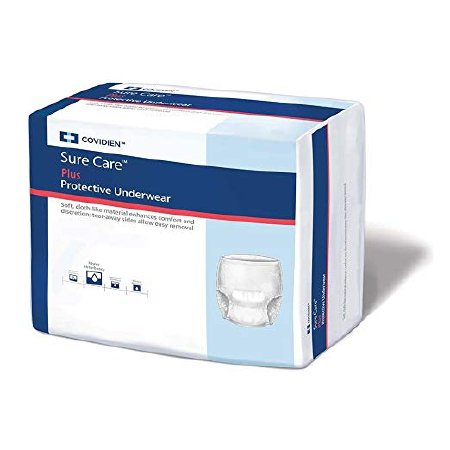 Underwear Bariatric Pull up Heavy Absorbency 60-80" Sure Care™ Plus by Kendall
