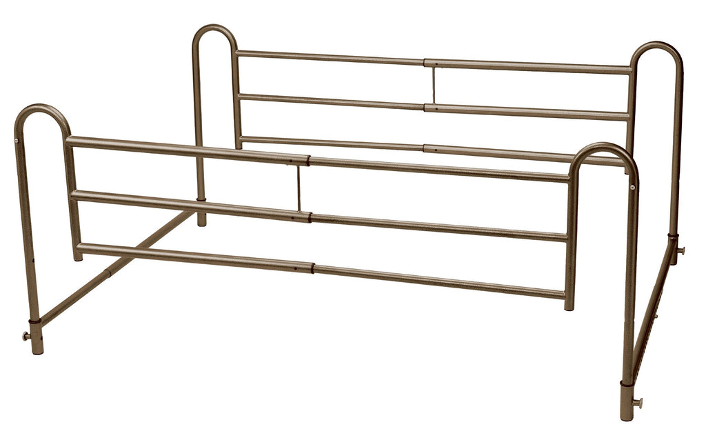 Side Rails Bed Home Style Steel w/Brown Vein Finish by Drive