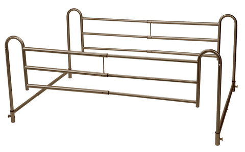 Side Rails Bed Home Style Steel w/Brown Vein Finish by Drive