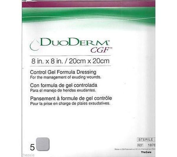 Dressing Hydrocolloid Sterile 8x8 DuoDERM® CGF® by Convatec