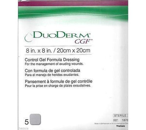 Dressing Hydrocolloid Sterile 8x8 DuoDERM® CGF® by Convatec