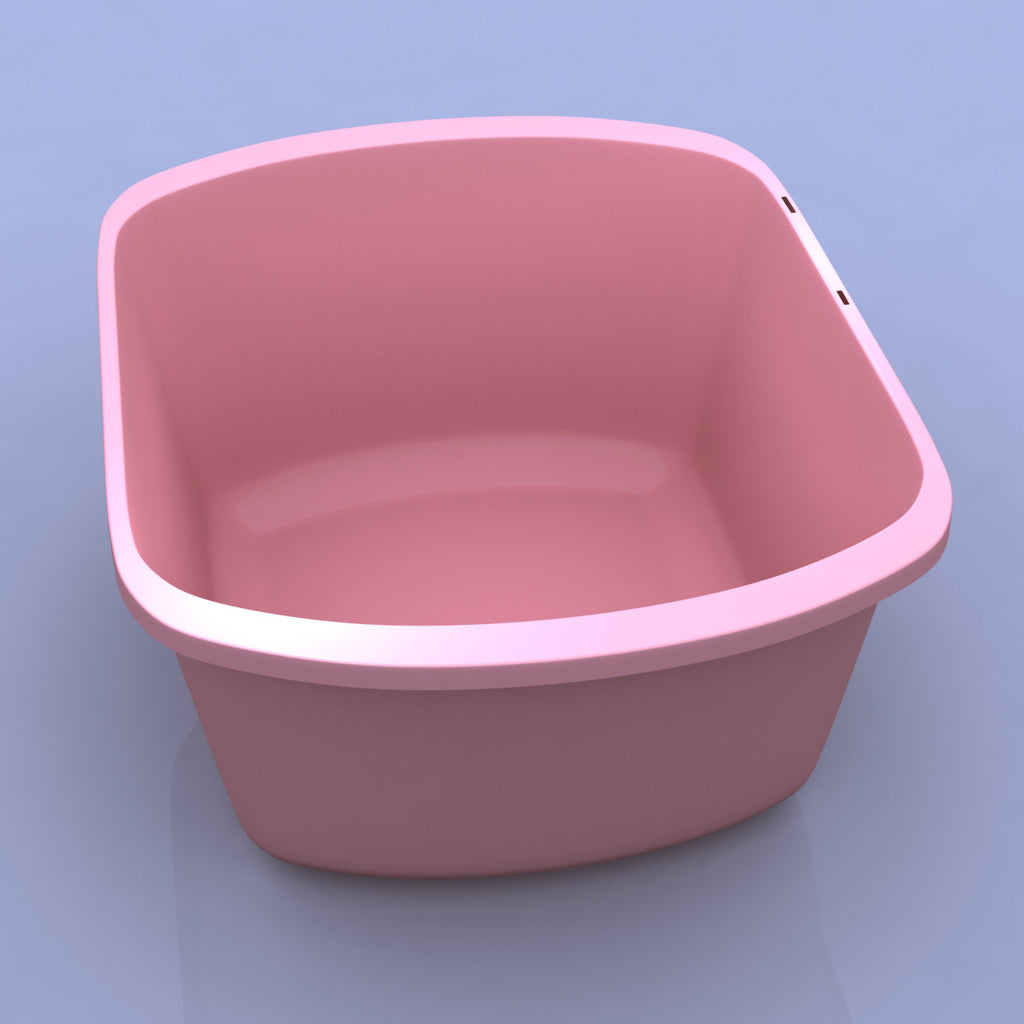 Basin Wash Plastic Products Patient Room Mauve by Dynarex