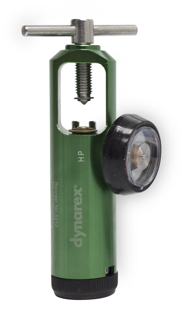 Oxygen Regulator Small Cylinder 0-15 Yoke Style w/Barb Outlet by Dynarex