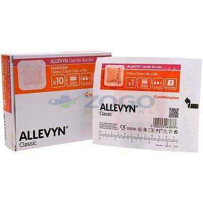 Dressing Foam Adhesive Thin Silicone Allevyn Gentle Border Lite Sterile by Smith Nephew