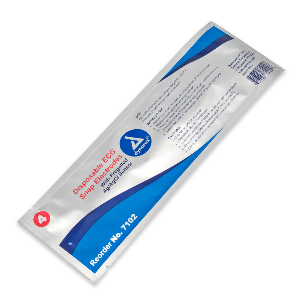 Electrode ECG Snap Disposable Sterile by Dynarex