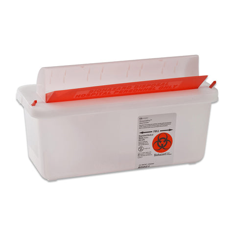 Sharps Container with Mailbox-Style Lid by Cardinal Health