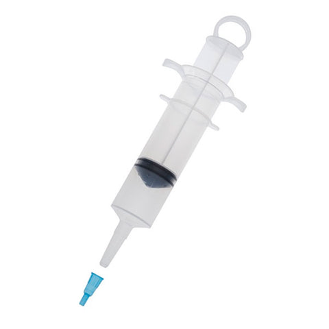 Enteral Feeding Syringe Piston Kit Pole Bag w/Thumb Control Ring Tip & Protector Cap by Amsino