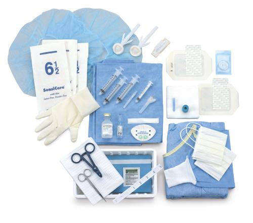 central line dressing change kit Tray PICC CSR wrap Central Line Dressing Kit -