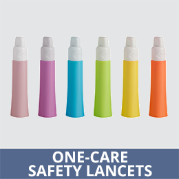 Lancet Safety Sizes For All Needs Sterile One-Care® by Links Medical Makers of Silent Night