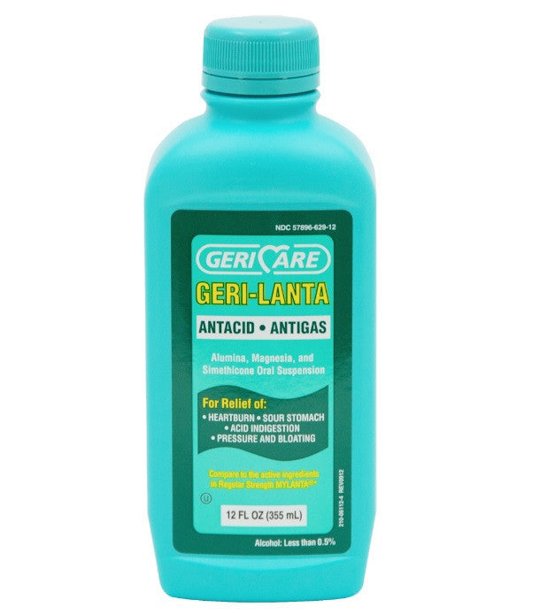 Antacid & Anti Gas Liquid 12oz by Geri-lanta Compare to Mylanta