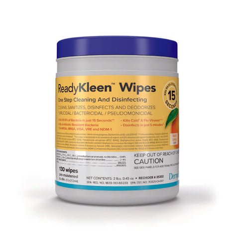 Wipe ReadyKleen™ 5 Minute Disinfecting, No Rinse Deodorizing U.S. Made by Dermarite