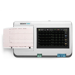 ECG Machine AC Power/Battery Operated High Resolution Touch Screen 12 Lead by EDAN