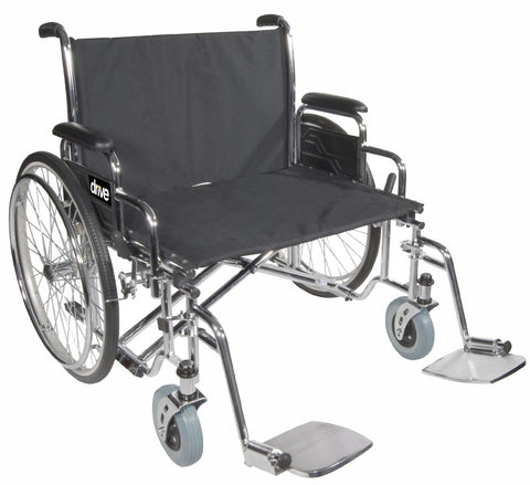 Wheelchair Bariatric Sentra EC 700lb Foot Rest H.D. X-Wide Detachable Full Arm by Drive
