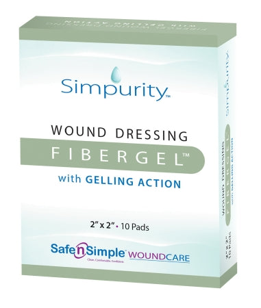 Dressing Hydrofiber FiberGel Sterile by Safe N Simple Compare to Aquacel™ Opticell™ Rx Item