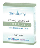 Dressing Hydrofiber FiberGel Sterile by Safe N Simple Compare to Aquacel™ Opticell™ Rx Item