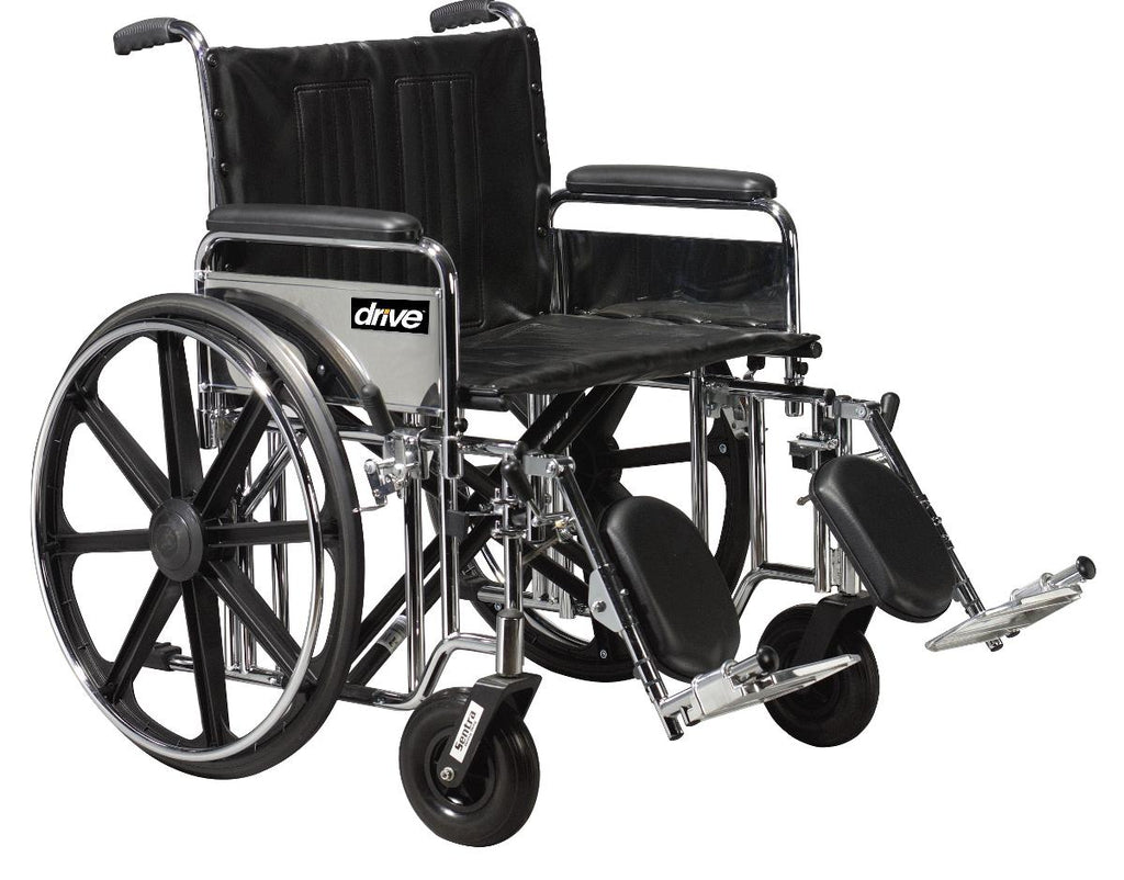 Wheelchair Bariatric 700lb Elevating Leg Rest H.D. X-Wide Detach Desk Arm by Drive
