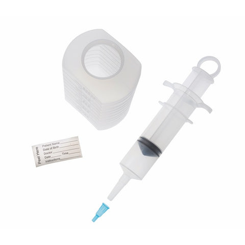Enteral Feeding Syringe Piston Kit w/IV Pole Bag Kit Non-sterile, by Amsino