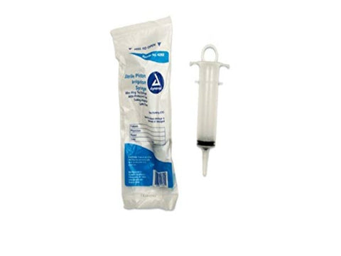 Enteral Feeding Syringe Piston Kit Pole Bag w/Thumb Control Ring Tip & Protector Cap by Dynarex
