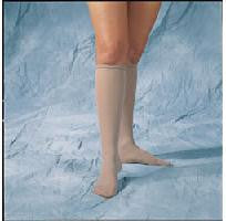 Stockings Knee High Support Closed Toe Beige (20-30 mmHg) Short by Carolon