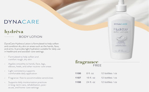 Lotion Pump Hydreva™ Dry Skin Care Compare to Lubriderm™ by Dynarex