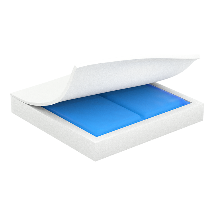 Wheelchair Cushion Gel Foam 500Lb Capacity 22-24 or 26 Inch Bari+Max by Dynarex