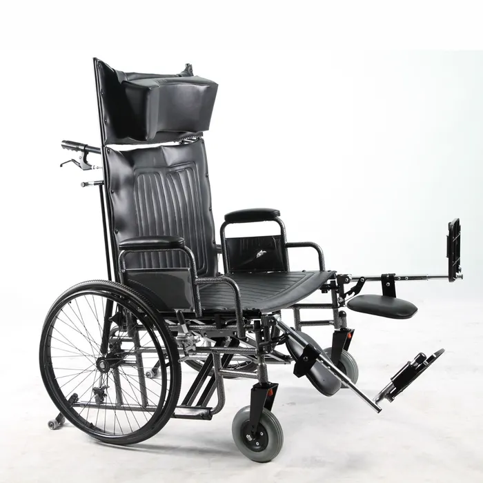 Wheelchair Reclining 28x20 Detachable Desk Arm & Elevating LegRests 700lb by Dynarex