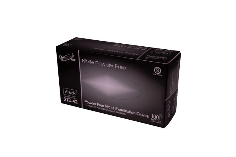 Exam Glove Nitrile 6mil Black by OmniGlove