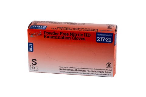 Exam Glove Nitrile Fentanyl Resistant Chemo Rated 5mil Blue by OmniGlove