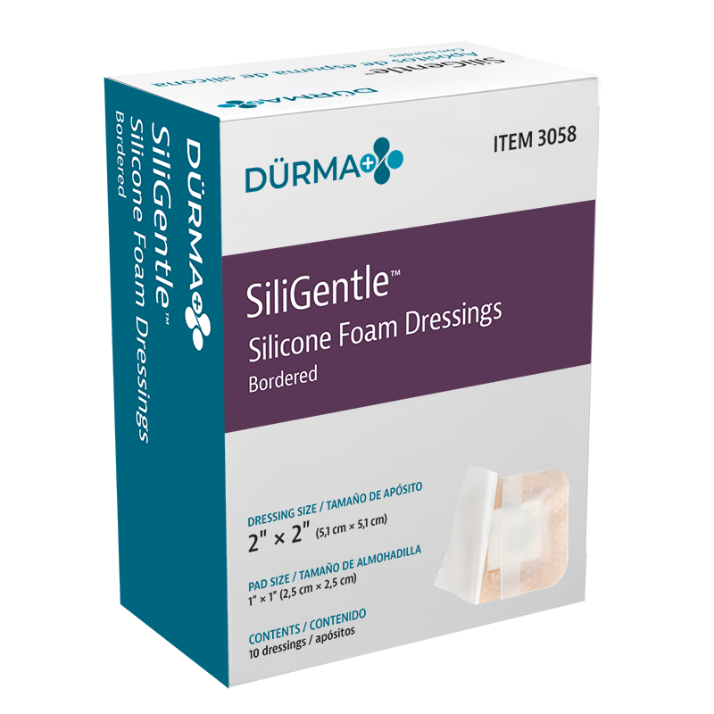Dressing Foam Adhesive Sterile Silicone SiliGentle by Dynarex Compare Optifoam Gentle™