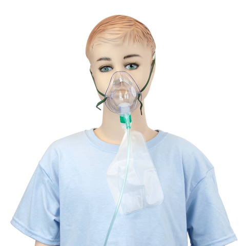 Mask Oxygen Non Rebreather w/Safety Vent Adult & Pediatric by Dynarex
