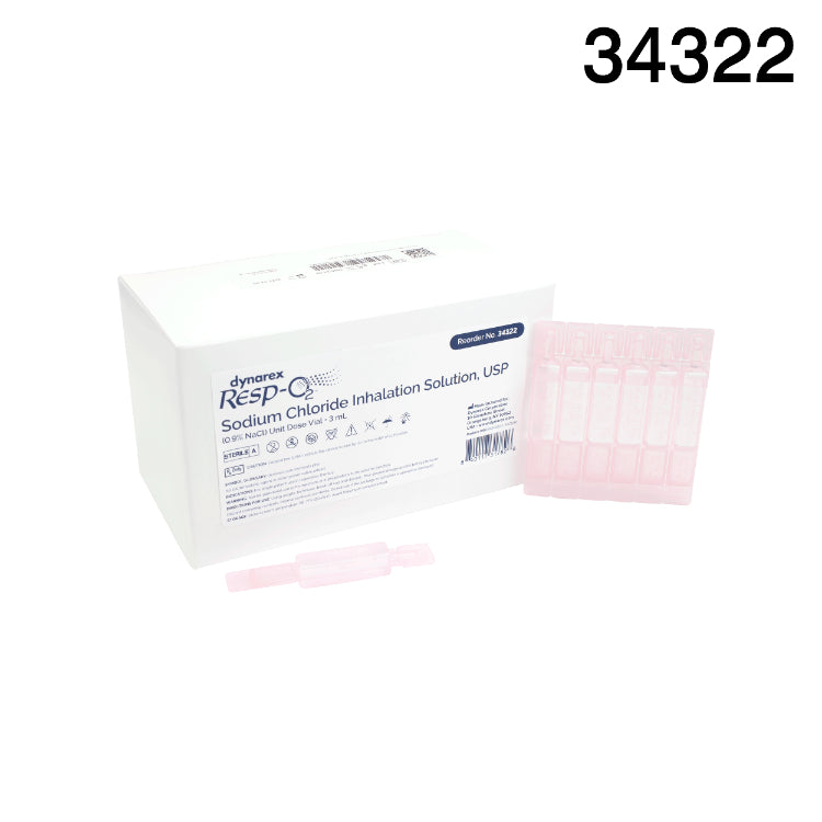 Saline Unit Dose Solutions for Aerosol Therapy Sterile Rx Item by Dynarex