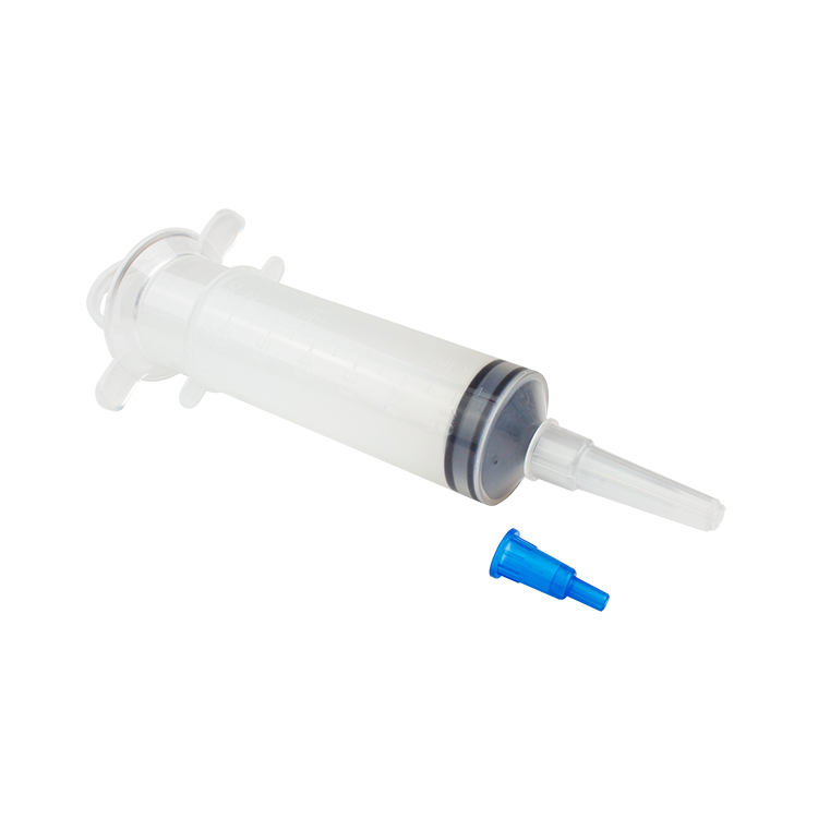 Enteral Feeding Syringe Piston Kit Pole Bag w/Thumb Control Ring Tip & Protector Cap by Dynarex