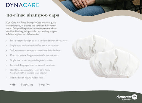 Shampoo Cap No Rinse Dynarcare Scented by Dukal