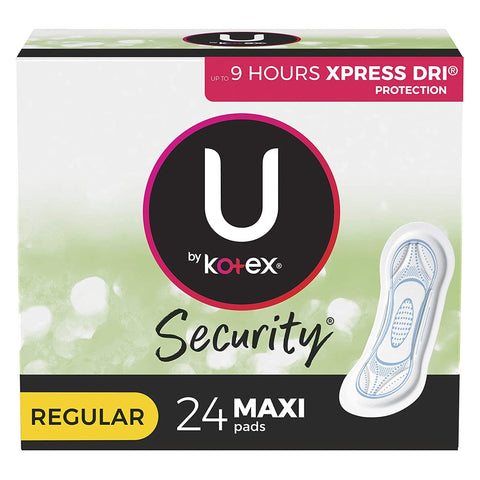 Feminine Pad U by Kotex® Security® Maxi Regular Absorbency by Kimberly Clark