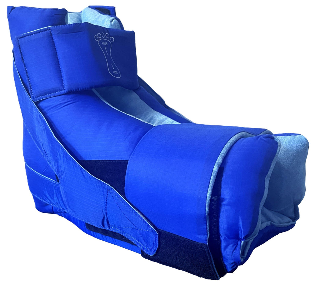 Heel Protection Boot Super Soft Universal Fit Blue Washable by Skilcare