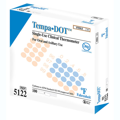 Thermometer Disposable Oral Tempa·DOT™ Sterile  Medical Indicators