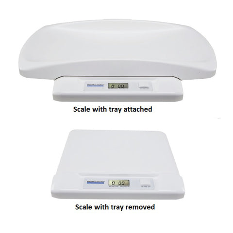 Scale Digital w/Infant Tray and Toddler Step-on Platform 2in1 44Lb by Healthometer