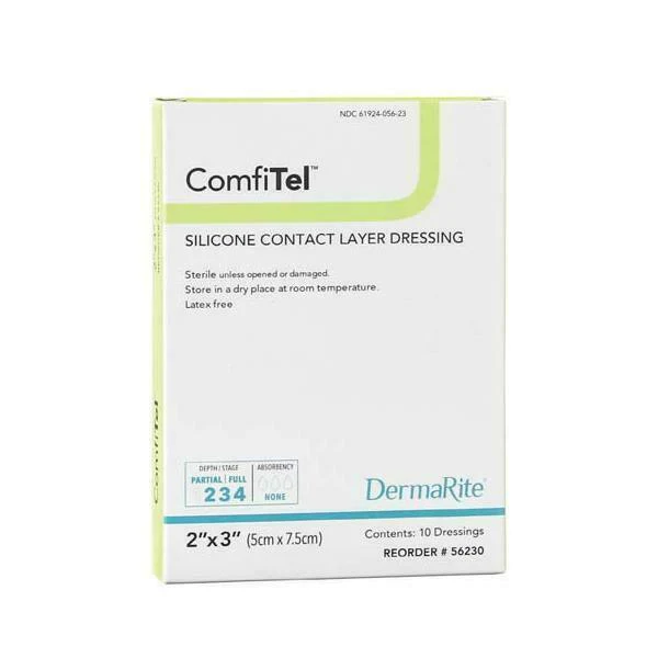 Dressing Silicone Contact Layer ComfiTel™ Sterile Compare Versatel Meplitel by Dermarite