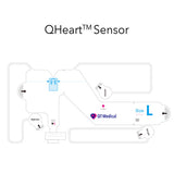 Electrode Strips Prepositioned Sm thru XL for QHeart™ ECG Machine by QT Medical